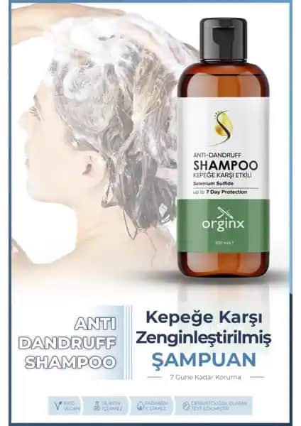 Orginx Kepeğe Karşı Etkili Bakım Şampuanı Saç Derisini Rahatlatan ve Kepeği Azaltan Formül