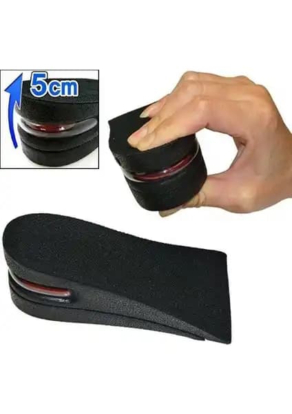 Original Boutique Hava Yastıklı Boy Uzatıcı Tabanlık Siyah 5 cm Yükseklik Artırıcı