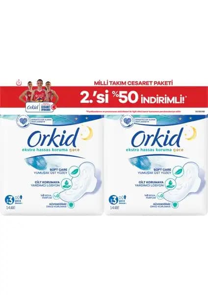Orkid Ekstra Hassas Koruma Gece Pedleri: Yüksek Emicilik ve Konfor Sunan Güvenilir Seçenekler