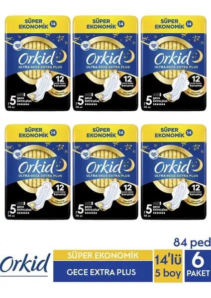 Orkid Süper Ekonomik Ultra Gece Plus: Uzun Süreli Güvenilir ve Ekonomik Hijyen Çözümü