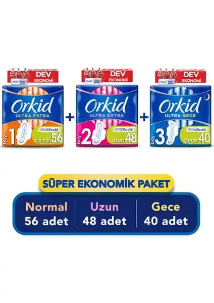 Orkid Ultra Extra Cesaret Paketi: Kadınlar İçin Güvenlik ve Konfor Sağlayan Çoklu Ürün Seti