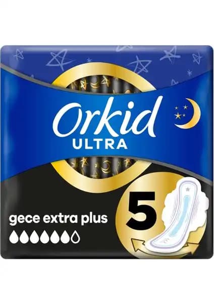 Orkid Ultra Extra Tekli Gece Plus Ped Paketleri ile Güvenli ve Konforlu Gece Kullanımı