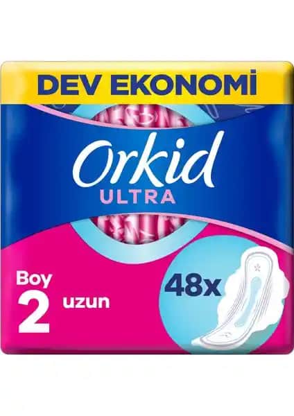 Orkid Ultra Extra Uzun 48'li Pedi ile Gün Boyu Güven ve Konfor Sağlayın
