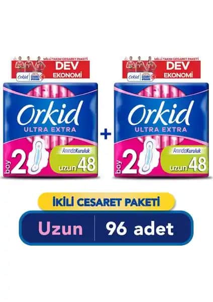 Orkid Ultra Extra Uzun Hijyenik Ped: Gün Boyu Güven ve Konfor Sunan Kadın Pedleri