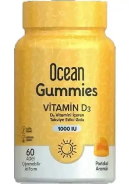 Orzax Ocean Gummies Vitamin D3 1000 IU: Sağlık ve Bağışıklık Güçlendiren Lezzetli Takviye