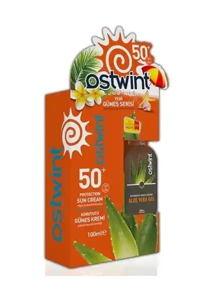Ostwint SPF 50+ Güneş Koruyucu Krem ve Aloe Vera Jel ile Cilt Koruma ve Nemlendirme Çözümü