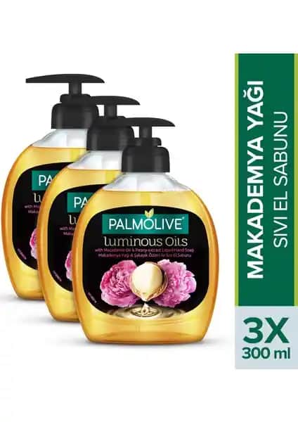 Palmolive Luminous Oils El Sabunu Makademya Yağı ve Şakayık Özleri ile Temizlik ve Bakım