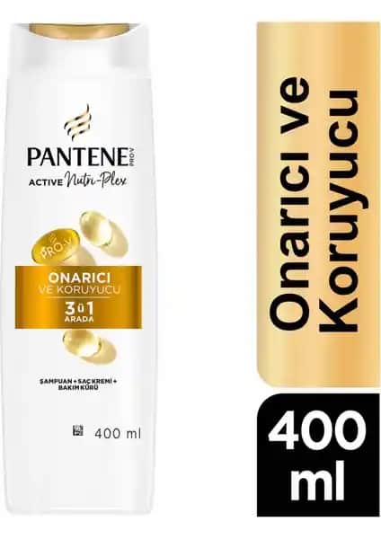 Pantene Onarıcı & Koruyucu 3'ü 1 Arada Şampuan Saç Sağlığını Güçlendiren Yenilikçi Formül