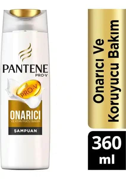 Pantene Onarıcı ve Koruyucu Bakım Şampuanı Saçlara Güç ve Parlaklık Kazandırır