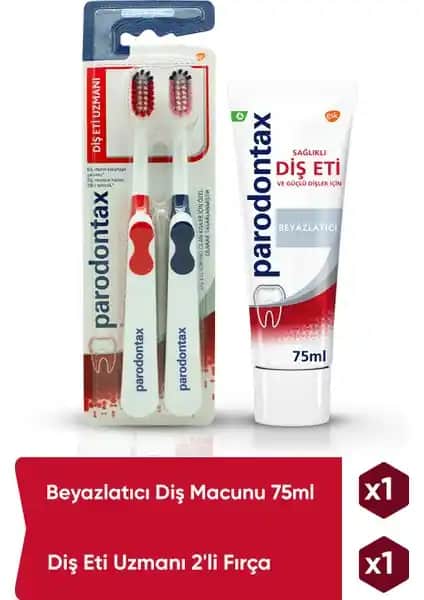 Parodontax 75Ml Diş Macunu ve 2'li Fırça ile Etkili Ağız Bakımı Çözümü