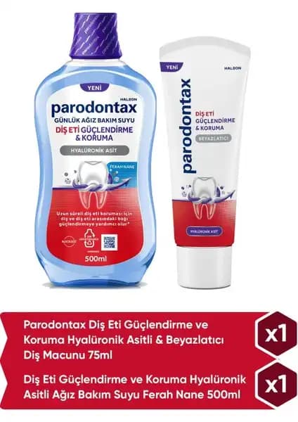 Parodontax Diş Eti Güçlendirme ve Koruma Seti: Sağlıklı Gülüşler İçin En İyi Tercih