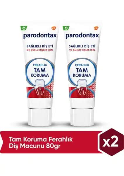 Parodontax Ferahlık Tam Koruma Diş Macunu Günlük Ağız Bakımı ve Sağlığı İçin