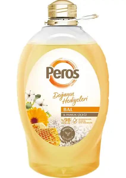 Peros Honey & Cotton Flower Sıvı Sabun 3 L: Doğal ve Etkili Temizlik Çözümü