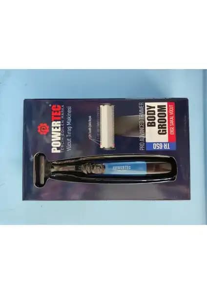 Powertec TR-650 Vücut Tıraş Makinesi Günlük Bakım ve Konfor İçin Uygun