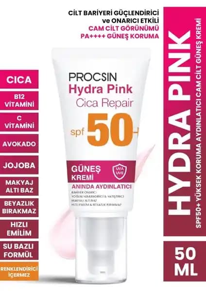 Procsın Hydra Pink Güneş Koruyucu: Yüksek Koruma ve Doğal Görünüm Sağlayan Formül