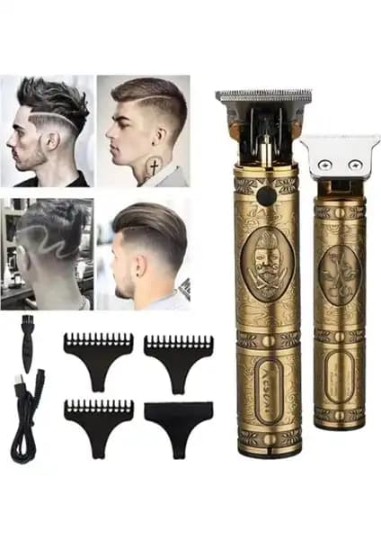 Profesyonel ve Kullanıcı Dostu Hair Trimmer T Bıçak Saç Sakal Ense Çizim Makinesi