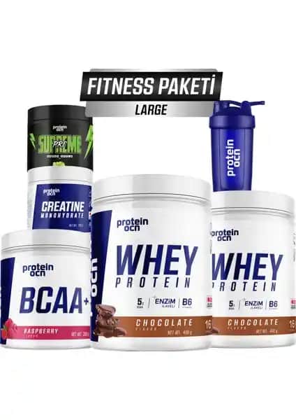 Proteinocean Fitness Paketi Large Çikolata Ahududu Sporcu Takviye Seti
