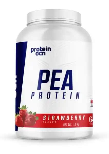 Proteinocean PEA Çilek Vegan Protein Tozu 1.6kg - Yüksek Protein İçeriği ve Sağlıklı Beslenme