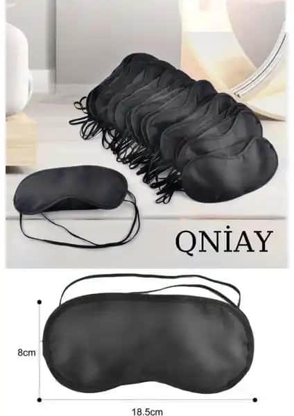Qniay Uyku Göz Bandı Maskesi: Işık Engelleyen, Konforlu ve Hafif Uyku Arkadaşı