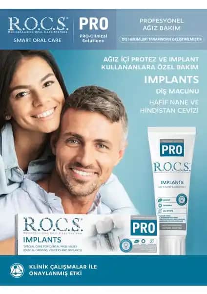 R.O.C.S. Pro İmplant Diş Macunu: Hassas ve Implant Kullanıcıları İçin Güçlü Ağız Bakımı