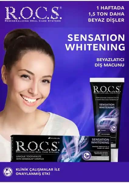 R.O.C.S. Sensation Diş Macunu: Doğal Beyazlık ve Parlaklık Sağlayan Yenilikçi Formül