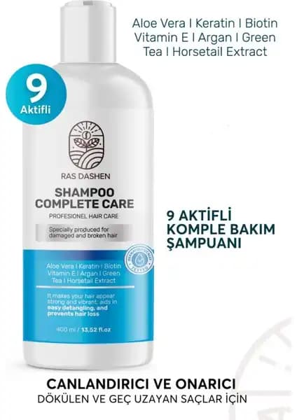 Ras Dashen Kolajen ve Keratin İçeren Hızlı Saç Uzatan ve Dolgunlaştırıcı Şampuan
