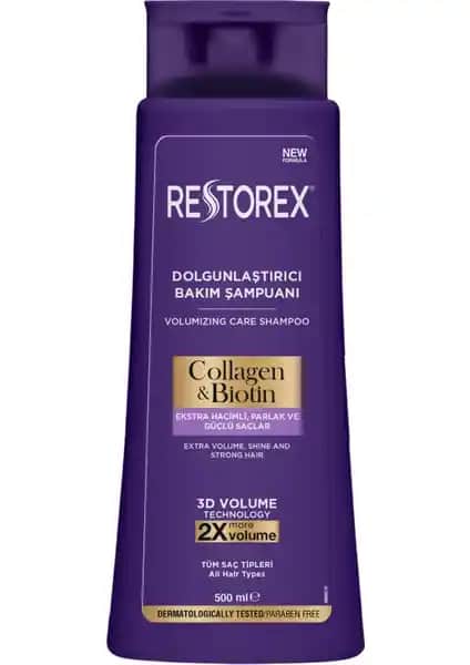 Restorex Hacim ve Parlaklık Veren Bakım Şampuanı: Sağlıklı ve Dolgun Saçlar İçin