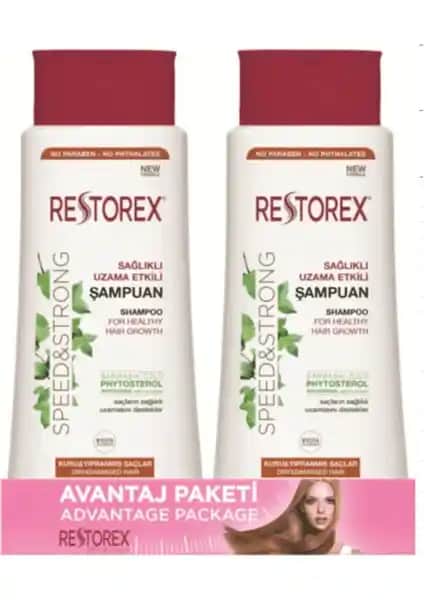 Restorex Kuru ve Yıpranmış Saçlar İçin Vegan Parabensiz Şampuan 500 ml