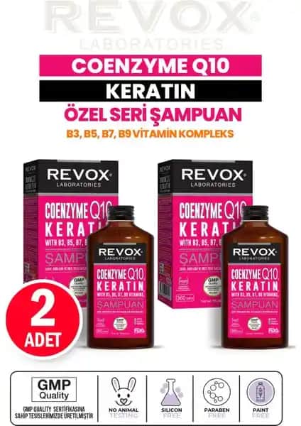 Revox Keratin & Koenzim Q10 B Vitamin Kompleks Şampuanı Saç Güçlendirme ve Onarım