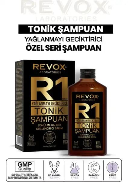 Revox Yağlanmayı Geciktiren R1 Tonik Şampuan: Doğal İçeriklerle Sebum Dengesini Koruyan Saç Bakım Ürünü