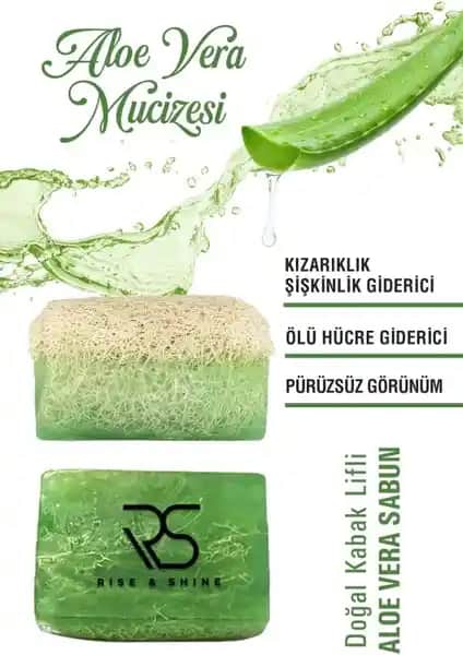 Rise And Shine Doğal Kabak Lifli Aloe Vera Sabunu ile Sağlıklı ve Parlak Cilt Bakımı