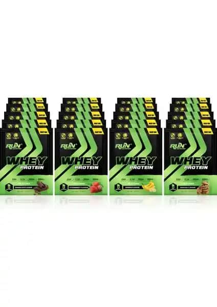 Run Nutrition Whey Protein Saşe 660g Pratik ve Farklı Aromalarla Yüksek Kaliteli Protein Takviyesi