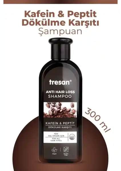 Saç Dökülmesini Engelleyen ve Hacmi Artıran Tresan Kafein & Peptit Şampuanı Özellikleri