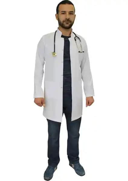 Safa Forma Hakim Yaka Erkek Doktor Önlüğü: İşlevsel ve Konforlu Sağlık ve Eğitim Giysisi