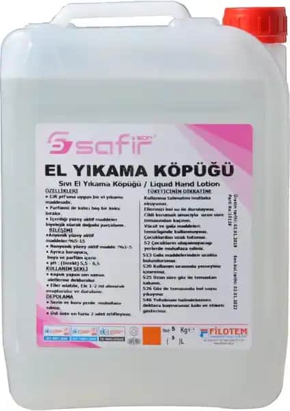 Safir El Yıkama Köpüğü: Hijyen ve Temizlik İçin Güvenilir Bir Çözüm