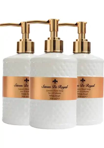 Savon De Royal Luxury Vegan Sıvı Sabun White Pearl Şık ve Doğal Temizlik Çözümü