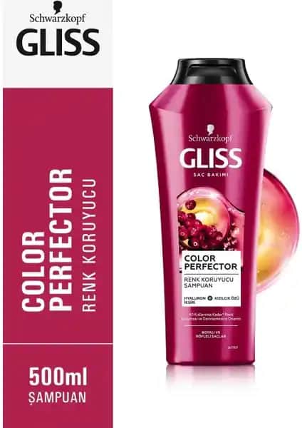 Schwarzkopf Gliss Color Perfector Renk Koruyucu Şampuan Saç Renk Koruma ve Bakım Ürünü