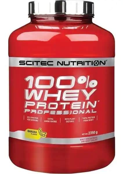 Scitec Whey Professional Muz Aromalı Protein Tozu 2350 gr Sağlıklı Kas Gelişimi İçin