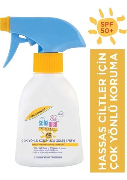 Sebamed Bebek Güneş Koruyucu Losyon SPF50+ 200 ml güvenli ve etkili hassas ciltlere uygun