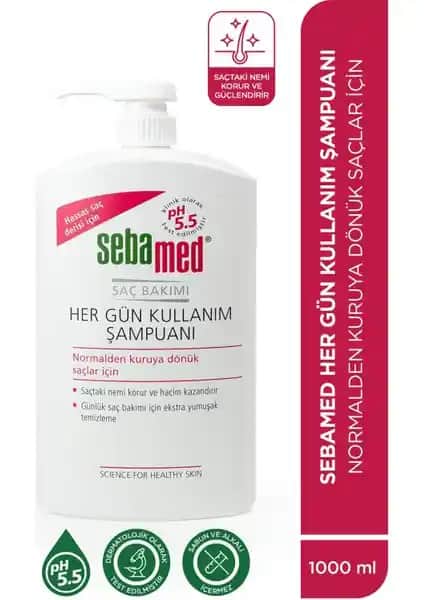 Sebamed Besleyici Onarıcı Günlük Şampuan Kuru ve Hassas Saçlar İçin Güvenilir Bakım Ürünü