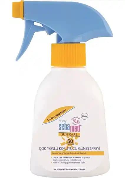 Sebamed Sun Baby SPF 50 Sprey: Hassas Bebek ve Çocuk Ciltleri İçin Güçlü Güneş Koruyucu