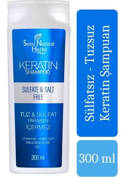 Seed Natural Herbs Sülfatsız Tuzsuz Keratin Şampuanı ile Sağlıklı ve Parlak Saçlara Kavuşun
