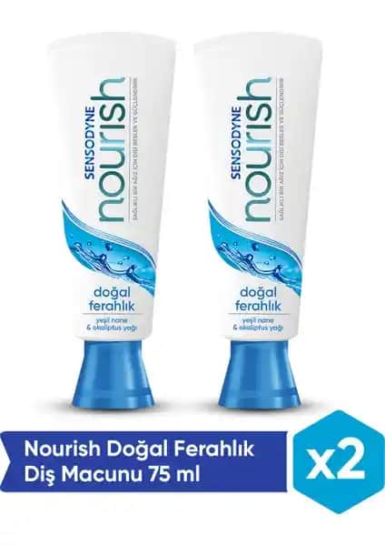 Sensodyne Nourish Doğal Ferahlık 75 ml Hassas Dişler İçin Günlük Ağız Bakım Ürünü