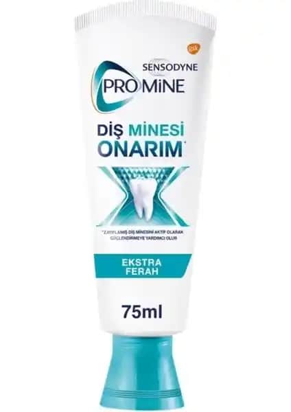 Sensodyne Promine Onarım Ferah Nefes Diş Macunu ile diş sağlığında güçlendirme ve koruma