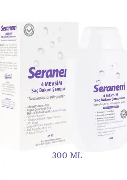 Seranem Nemlendirici Keratin Mevsim Saç Bakım Şampuanı Saçlara Nem ve Koruma Sağlar