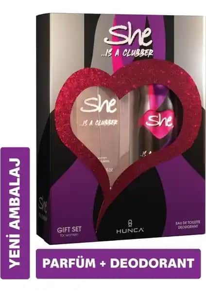 She Clubber Kadın Parfüm Takımı Genç ve Enerjik Tarzınızı Yansıtan Kokular