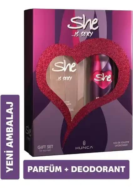 She Sexy Kadın Parfüm Seti: Vanilya ve Misk Notalarıyla Çekici ve Kalıcı Koku Deneyimi