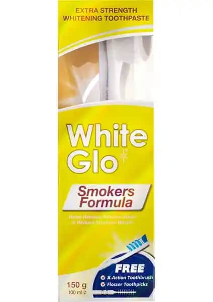 Sigara İçenler İçin Aromasız White Glo Diş Macunu Etkili Temizlik ve Beyazlatma Özelliğiyle