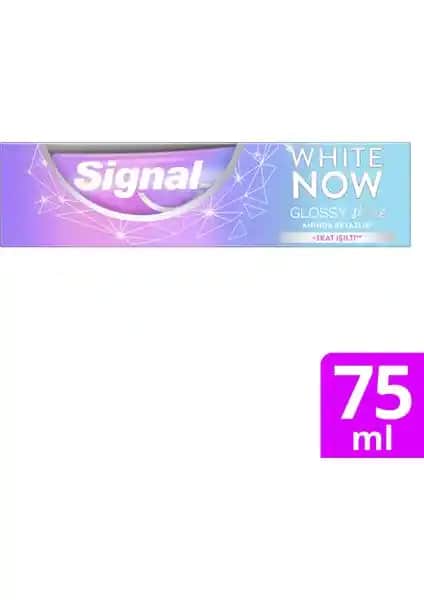 Signal White Now Glossy Shine Diş Macunu ile Anında Beyazlık ve Parlaklık Sağlama