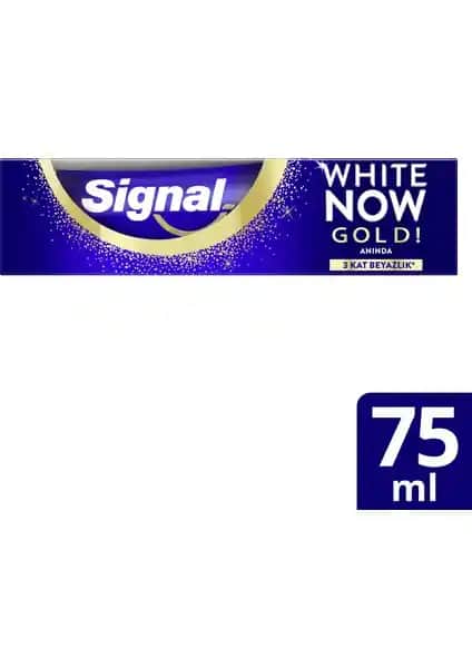 Signal White Now Gold Diş Macunu 75 ML Beyazlatıcı ve Hızlı Diş Bakımı Ürünü